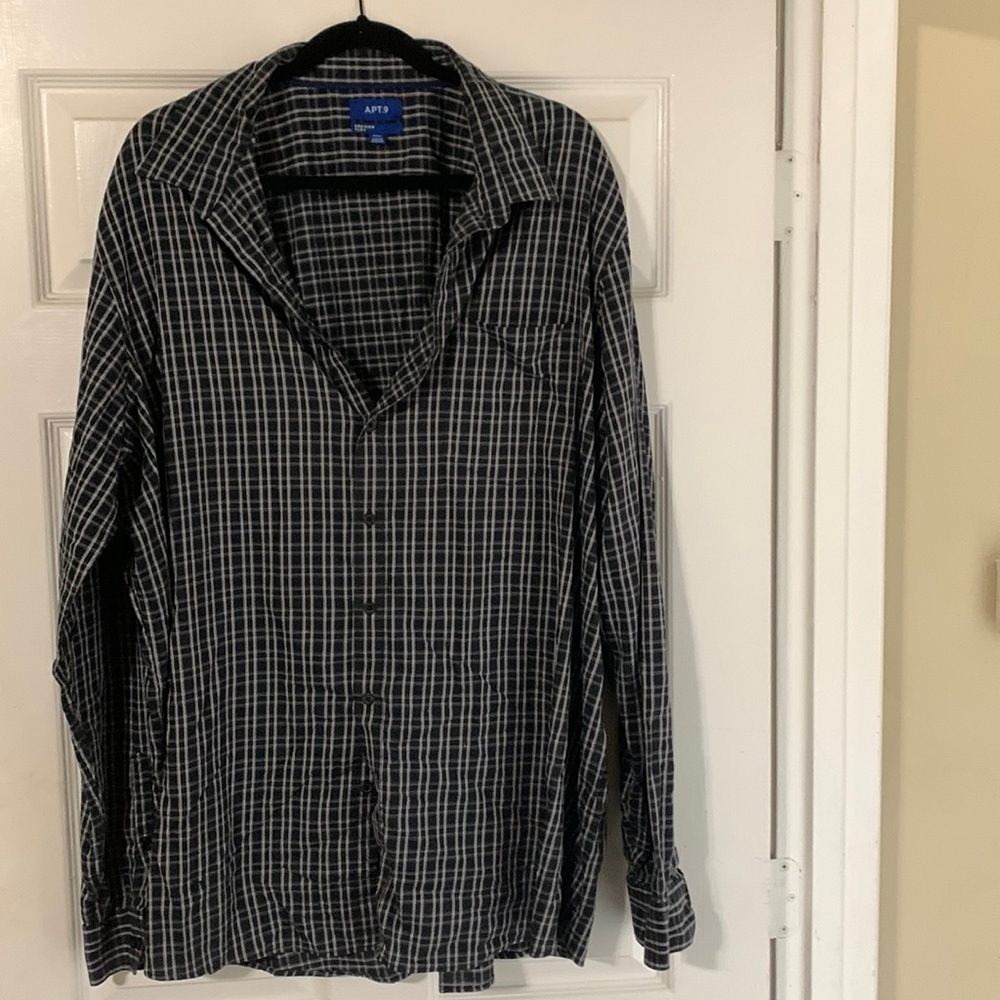 Apt 9 3XLT Long Sleeve Button Up with Chest Pocket